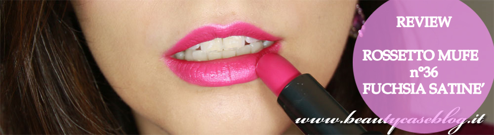 MUFE - Swatch Rossetto Rouge Artist Intense n°36: Fuchsia Satiné