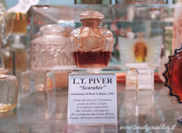 Museo del Profumo - Scarabée, flacone di Lalique, profumo L.T. Piver