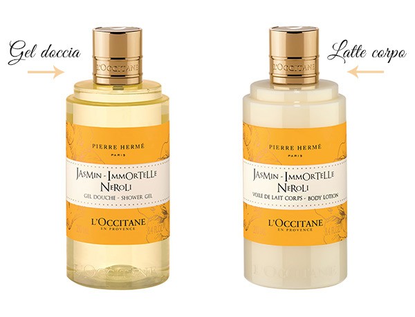 L'Occitane Pierre Hermé Jasmin Immortelle Neroli Gel doccia, Lozione corpo