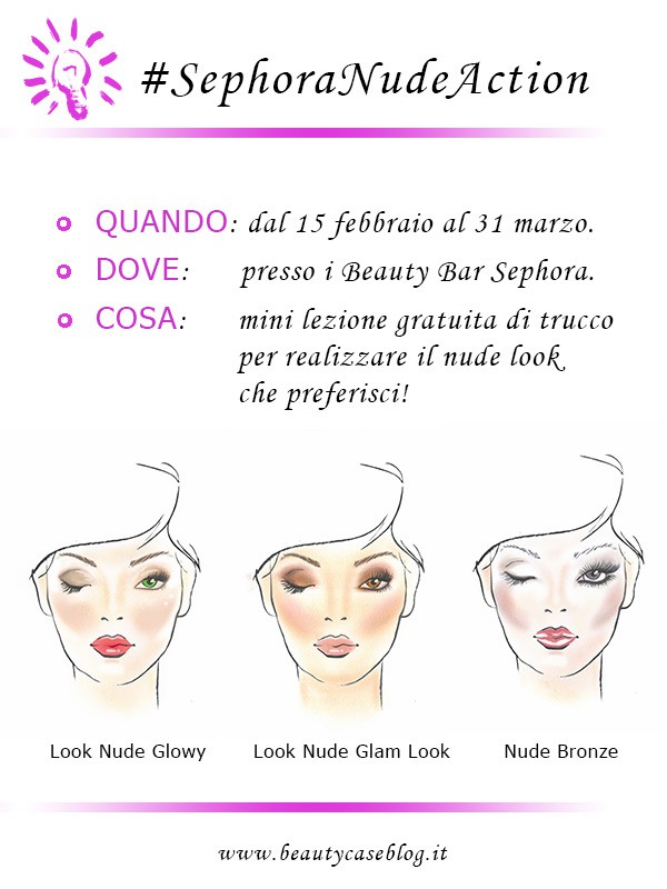 Sephora Nude Action - corso di trucco nude da Sephora
