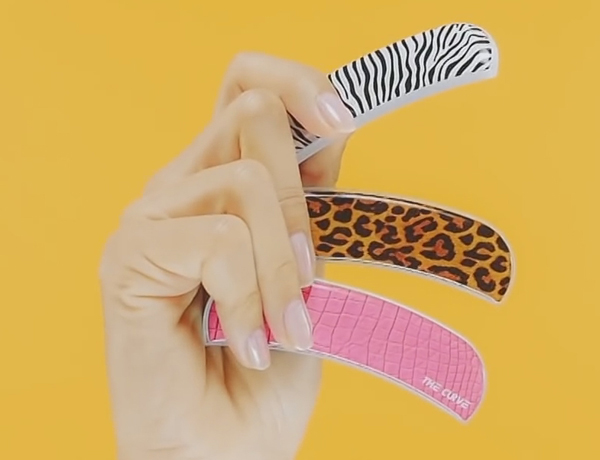 The curve nail file lima in vetro per unghie