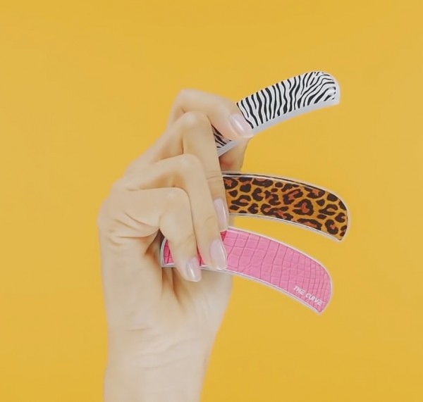 The curve nail file lima in vetro per unghie