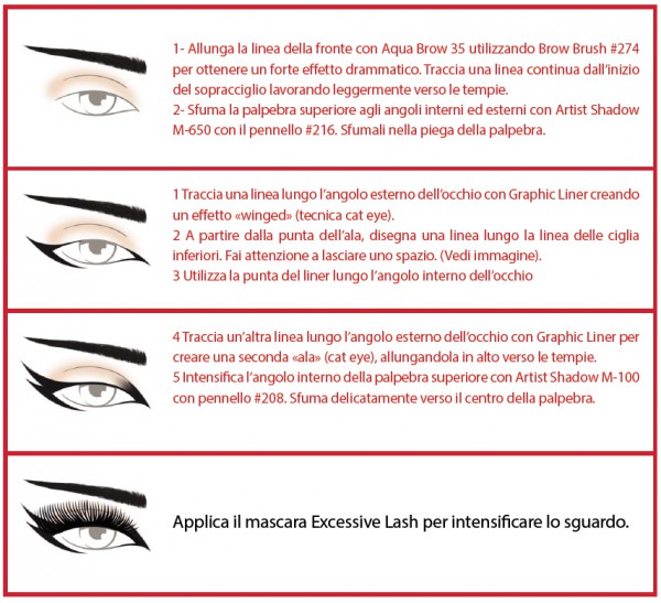 Mascara Excessive Lash Make Up For Ever - Ricrea il look della modella