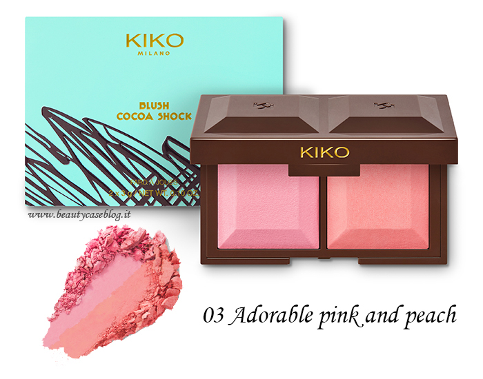 Kiko Blush Cocoa 03 adorable pink and peach