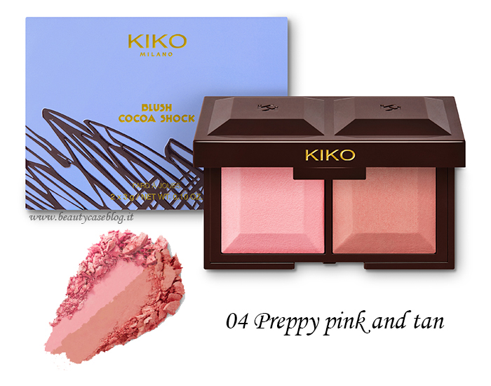 Kiko Blush Cocoa 04 preppy pink and tan