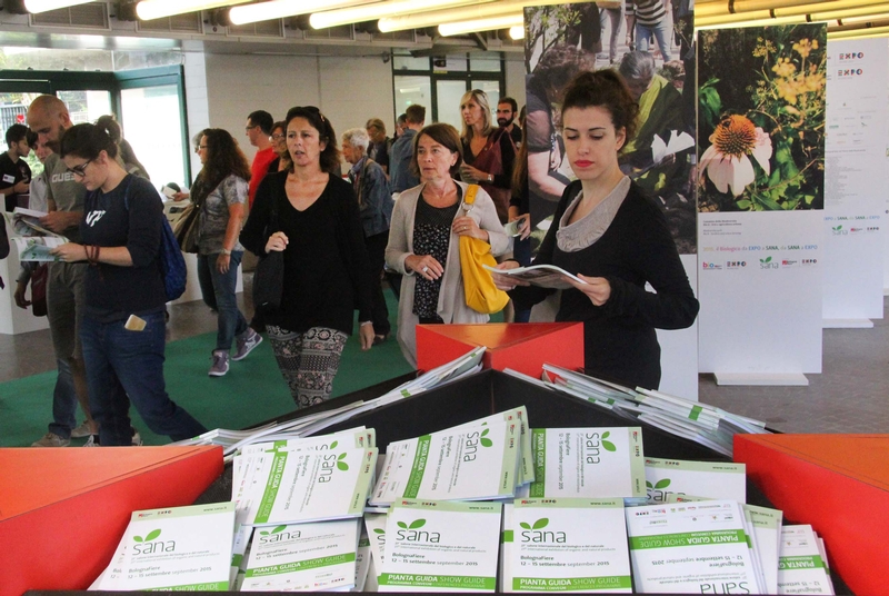 Ingresso del Sana Salone del biologico e del naturale sana-ingresso