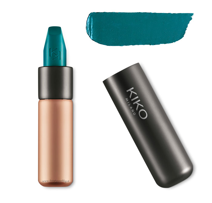 kiko crazy colours sapphire green 322 rossetto opaco matte kiko crazy colours sapphire green 322 rossetto opaco matte