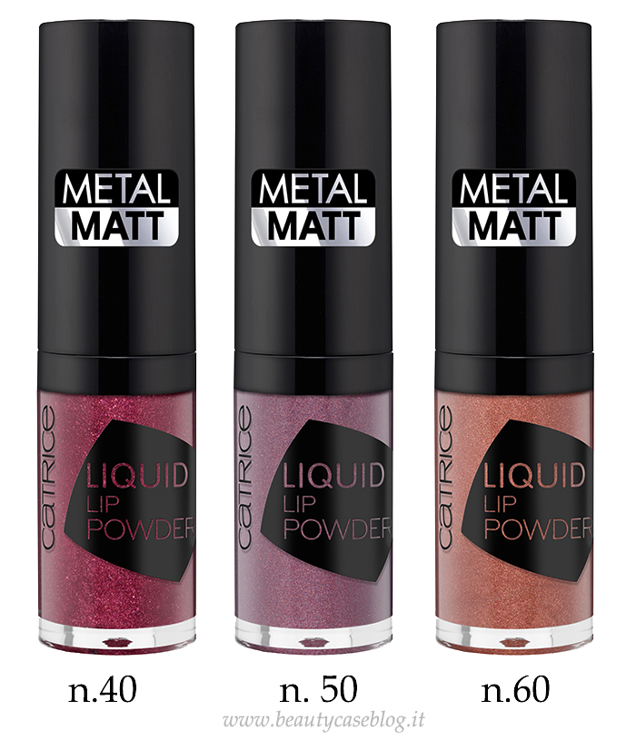 Catrice Liquid Lip Powder Metal Matt autunno-inverno 2017-2018