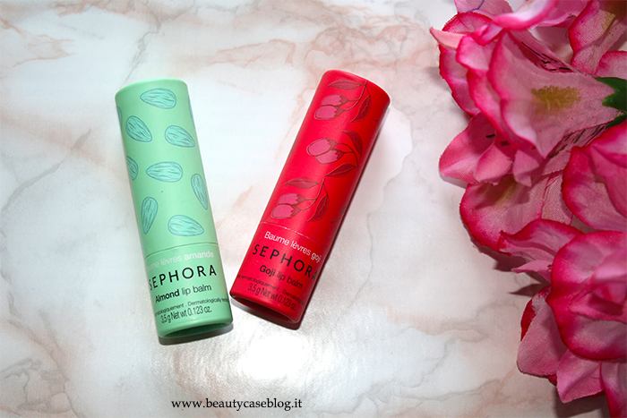 Sephora Lip Balm Mandorla Goji Balsamo labbra burrocacao