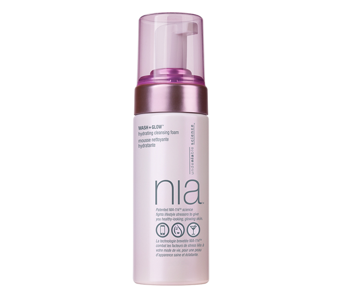 Strivectin NIA Wash+glow hydrating cleansing foam mousse detergente idratante