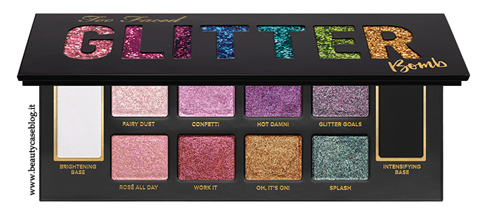 Too Faced Palette Glitter Bomb novità autunno 2017
