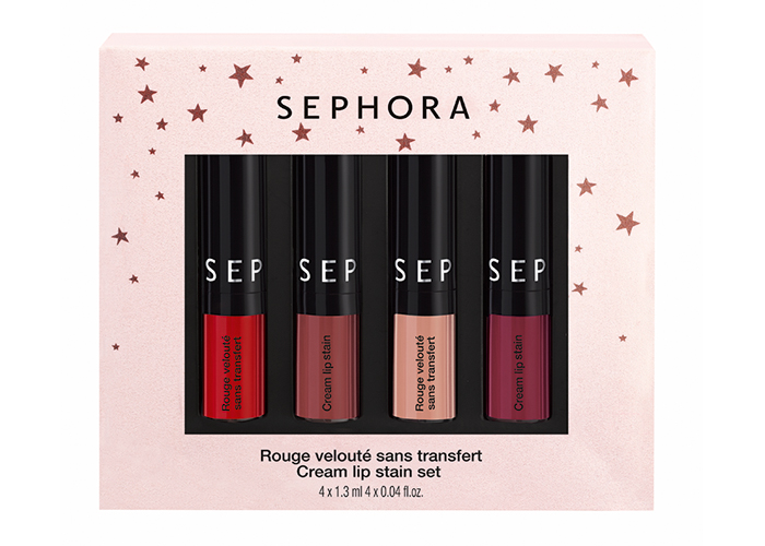 Sephora kit tinte labbra Cream Lip Stain Regali di Natale a meno di 20 euro economici