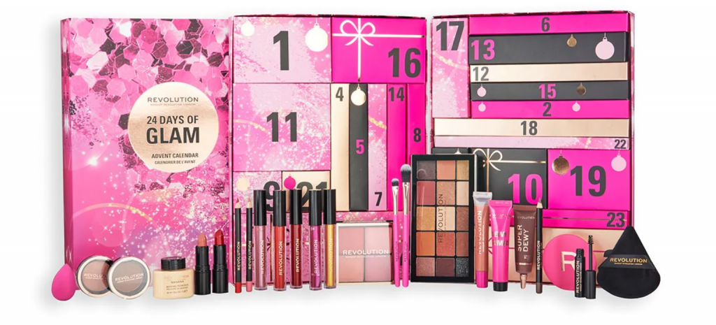 Calendario avvento Natale 2023 Make up revolution