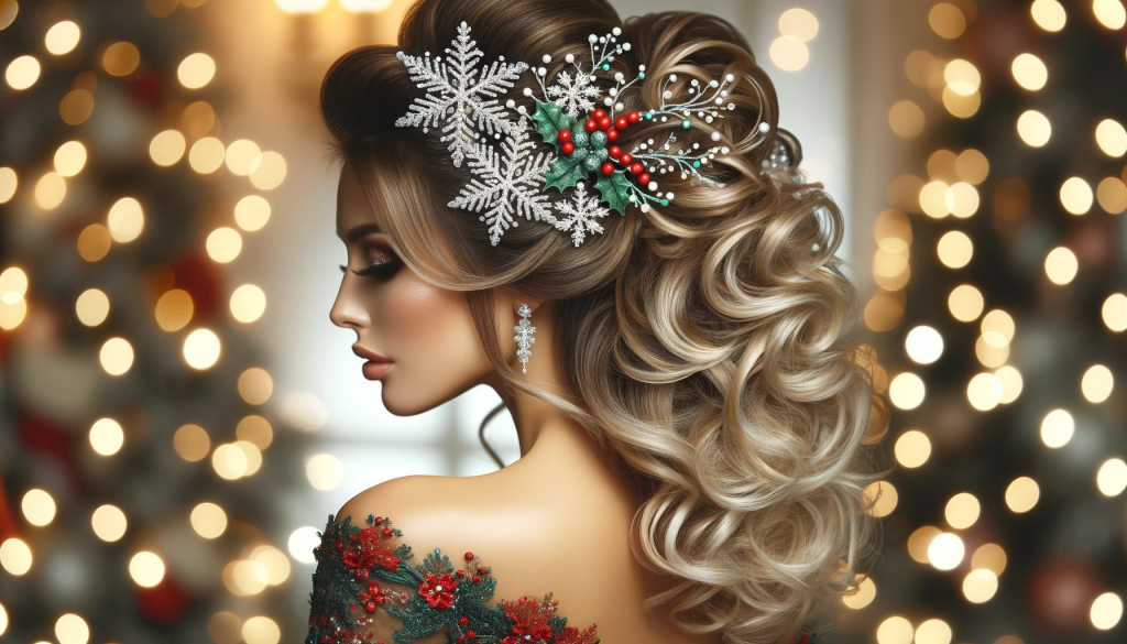 Idee capelli per le Natale e Capodanno - acconciature