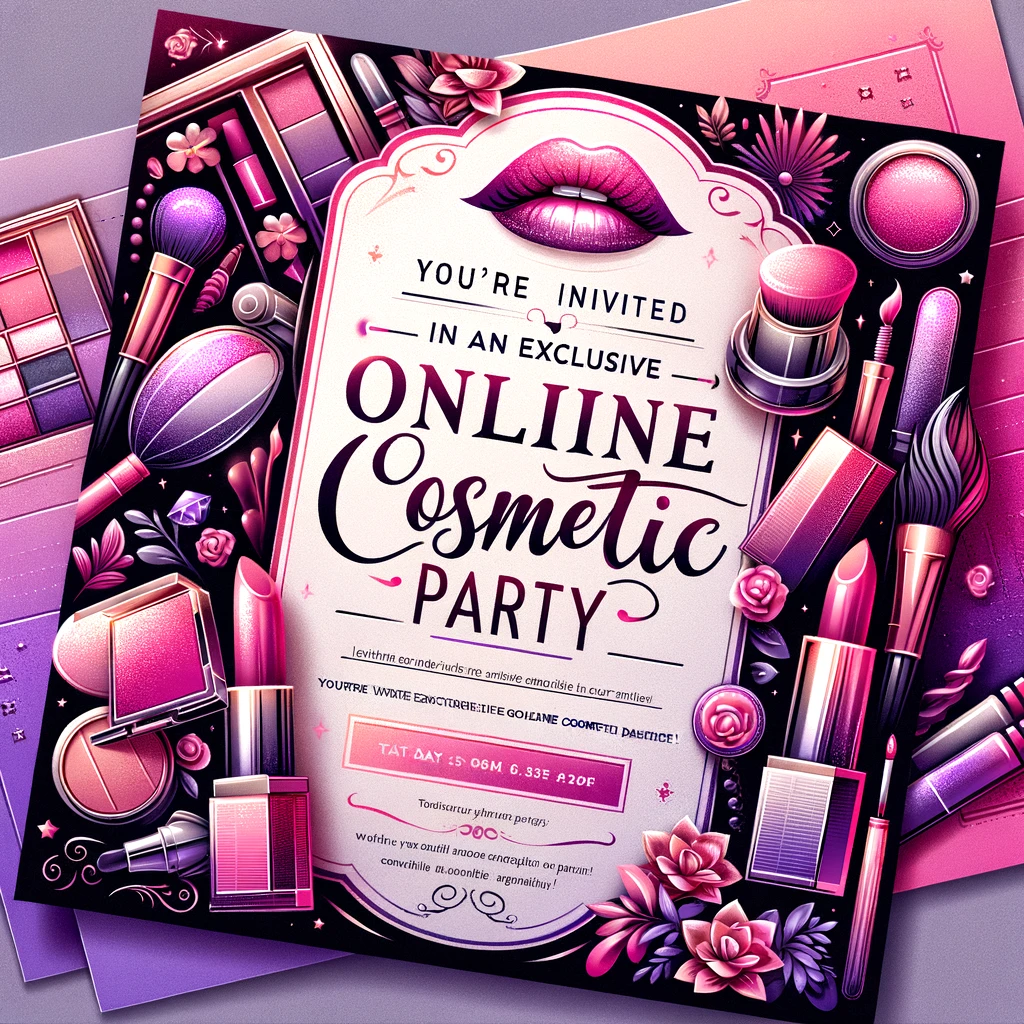 cosmetic party on line invito