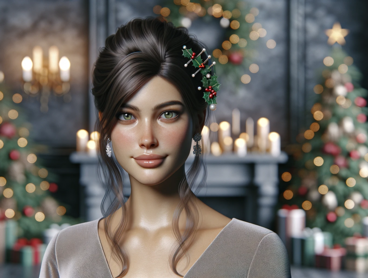 Idee capelli per le Natale e Capodanno - acconciature